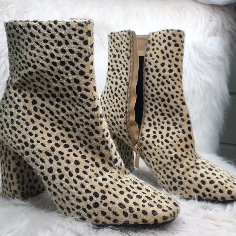 Cheetah print boots